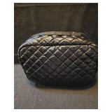 Black Quilted Cosmetic Bags Set