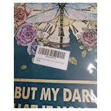 Dragonfly and Roses Metal Wall Sign