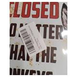 Humorous Warning Sign with Donkey