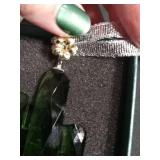 Green Glass Cactus Ornament