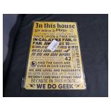 Pop Culture Fan Metal Signs Set - Harry Potter, Star Wars & More