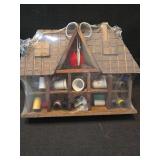 Wooden Sewing Thread Storage Display
