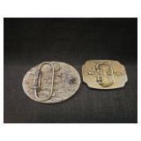 Bergamot Belt Buckle Set - Deer Scene & Tiger