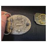 Bergamot Belt Buckle Set - Deer Scene & Tiger