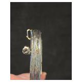 Blue Jasperware Silver Brooch