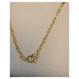 1943 Canadian Penny Necklace with Gold-Tone Chain