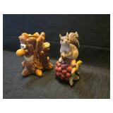 Woodland Animal Tea Light Holder Set