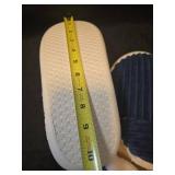 Navy Blue Corduroy House Slippers