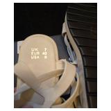 White Platform Lace-Up Sandals size 9