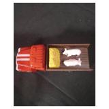 1960s Matchbox Farm Truck with Hay Bale and Pigs