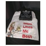 Mom Likes Me Best T-Shirt and Job Description Sign Set