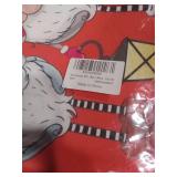 Holiday Theme Red and White Decorative Pillow Case