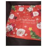 Holiday Theme Red and White Decorative Pillow Case