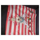 Holiday Theme Red and White Decorative Pillow Case