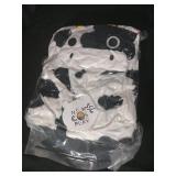 News Cos Play Cow Print Plush Outfit