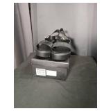 Melon2 Black PU Platform Sandals