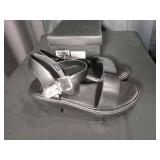 Melon2 Black PU Platform Sandals