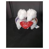 Light Autumn Llama Love Plush Set