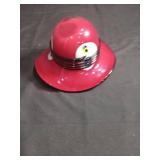 Red Murano Art Glass Hat Ashtray Set