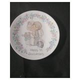 Precious Moments First Anniversary Plate