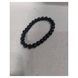 Red and Black Beaded Stretch Bracelets Set