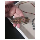 Multi-Strand Beaded Jewelry Set