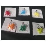 Colorful Korean Character Dangle Earrings Set