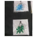 Colorful Korean Character Dangle Earrings Set