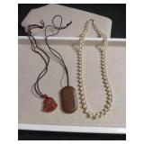 Pearl Necklace and Lucky Charms Set