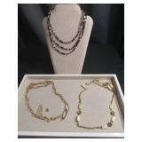 Mid-Century Costume Jewelry Set - 3 Necklaces