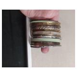 Mixed Metal Bangle Bracelet Collection