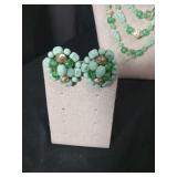 Mint Green Glass Bead Jewelry Set