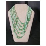 Mint Green Glass Bead Jewelry Set