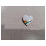 Decorative Pin Collection - Leaf, Turtle and Rainbow Heart