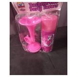 Bachelorette Party Favor Bundle - Pink Shot Glass and Slap Bracelet Set