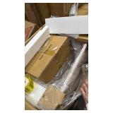 Vinnova Palos 30-in Fir Wood Brown Single Sink Bathroom Vanity with White Ceramic Top - Retail: $0