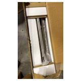 eHemco X-Side Wood Nightstand Side Table End Table with 1 Drawer and 1 Door Storage Cabinet  Brown - Retail: $129