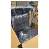 eg furniture dark blue armless with pillow - Retail: $600