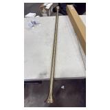 Moen Brushed Gold 44-72-Inch Adjustable Tension Mounted Straight Shower Curtain Rod for Bathroom, No Drilling Needed, TR1000BG - Retail: $0
