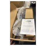 VEVOR Double Door Handle Set, Matte Black Square Door Lever, Double Front Door Handle Set with Reversible Handle Lever, Heavy Duty Double Door Lock Set with Dummy, for Office Door or Front Door - Reta