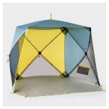 Beach Shelter Yellow - 4 Hub Shelter - Embarkâ¢: Outdoor Sun Protection, UPF 50+ - Retail: $60
