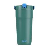 Zak Designs 20 fl oz Double Walled Stainless Steel Sutton Grip Tumbler - Green: Insulated Drinkware - Retail: $10