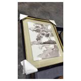 16\"x20\" Washed Landscape Framed Wall Art - Hearth & Handâ¢ with Magnolia - Retail: $40