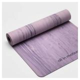 Rubber Yoga Mat 5mm Violet - All In Motionâ¢: Marble Pattern, Low Tack Grip