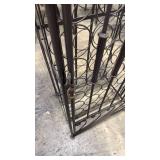 Wrought Iron Wine Rack Jail with Lock