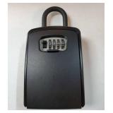 Lockwise XXL Large Key Lock Box, 5.5x4.1x2.1 Waterproof Combination Lockbox for Keys Outdoor, Portable Key Lock Box Wall Mount with Code (1 Pack, Black). PASSCODE UNKNOWN. - Retail: $27