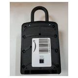 Lockwise XXL Large Key Lock Box, 5.5x4.1x2.1 Waterproof Combination Lockbox for Keys Outdoor, Portable Key Lock Box Wall Mount with Code (1 Pack, Black). PASSCODE UNKNOWN. - Retail: $27