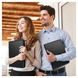 Fireproof Accordion File Organizer, Portable Expanding File Folder with Waterproof Zipper&Labels, Black Document Organizer with 13 Pockets, File Organizer for Important Document/Paper Storage - Retail