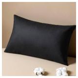 MIULEE Pillow Insert 12x20 Inch, Decorative Rectangle Throw Pillow Inserts, Premium Fluffy Pillow Forms Sham Stuffer for Sofa Couch Living Room Black
