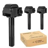 NPAUTO Ignition Coil Pack Compatible with V6 3.0L 1996 1997 1998 1999 2000 2001 Toyota Camry Sienna Avalon Solara, Lexus ES300 UF-155 - (Engine ID 1MZFE), Set of 3 - Retail: $35